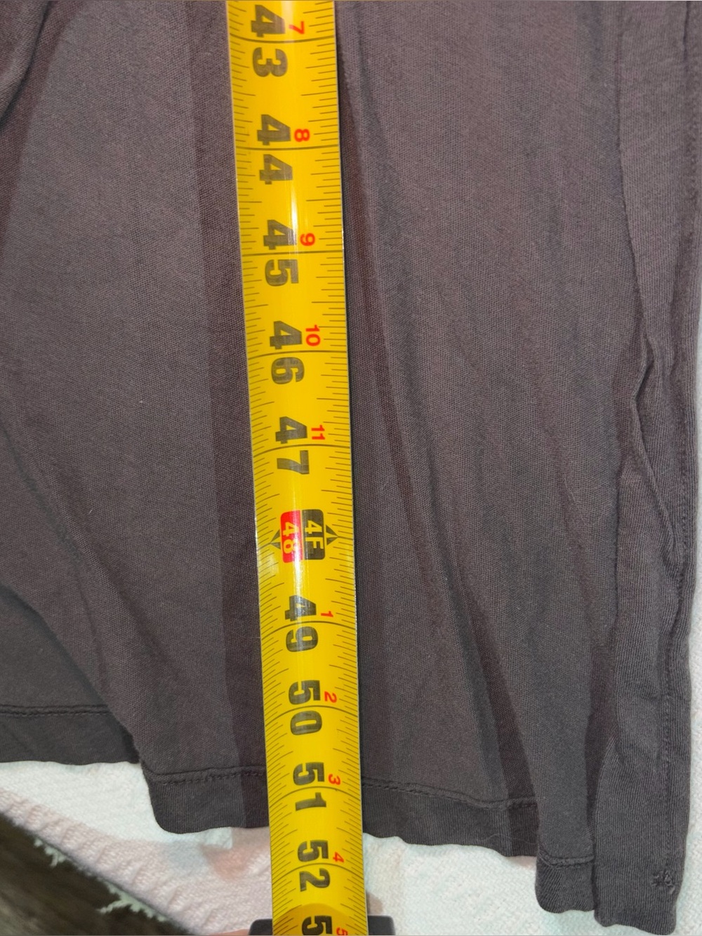 Black Crane Womens Long Tee Cotton Dress Size M Charcoal Grey Made in USA - Picture 9 of 10